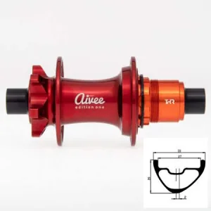 Paire de roues VTT artisanales - Carbone T800 - 1255grs